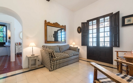 Large bedroom with balcony